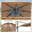 10 Feet Patio Cantilever Umbrella with Easy Tilt Adjustment by LJGDeals