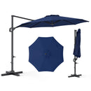10 Feet Patio Cantilever Umbrella with Easy Tilt Adjustment by LJGDeals