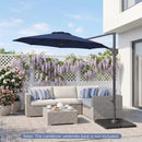 10 Feet Patio Cantilever Umbrella with Easy Tilt Adjustment by LJGDeals