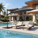 10 Feet Patio Cantilever Umbrella with Easy Tilt Adjustment by LJGDeals