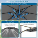 10 Feet Patio Cantilever Umbrella with Easy Tilt Adjustment by DirectDeals
