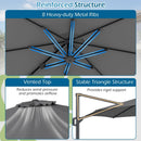 10 Feet Patio Cantilever Umbrella with Easy Tilt Adjustment by LJGDeals
