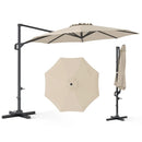 10 Feet Patio Cantilever Umbrella with Easy Tilt Adjustment by LJGDeals