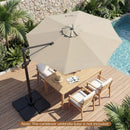 10 Feet Patio Cantilever Umbrella with Easy Tilt Adjustment by LJGDeals