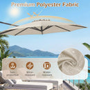 10 Feet Patio Cantilever Umbrella with Easy Tilt Adjustment by LJGDeals
