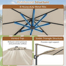 10 Feet Patio Cantilever Umbrella with Easy Tilt Adjustment by LJGDeals