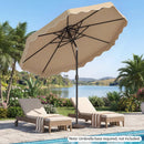 10 Ft Patio Umbrella with Push Button Tilt and Crank by LJGDeals