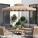 10 Ft Patio Umbrella with Push Button Tilt and Crank by LJGDeals