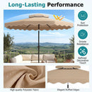 10 Ft Patio Umbrella with Push Button Tilt and Crank by DirectDeals