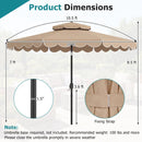 10 Ft Patio Umbrella with Push Button Tilt and Crank by DirectDeals