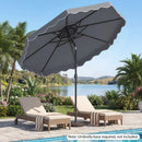 10 Ft Patio Umbrella with Push Button Tilt and Crank by LJGDeals