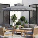 10 Ft Patio Umbrella with Push Button Tilt and Crank by LJGDeals
