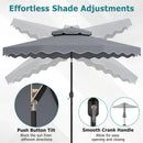 10 Ft Patio Umbrella with Push Button Tilt and Crank by LJGDeals