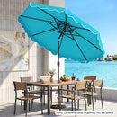 10 Ft Patio Umbrella with Push Button Tilt and Crank by DirectDeals