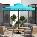 10 Ft Patio Umbrella with Push Button Tilt and Crank by LJGDeals