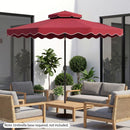 10 Ft Patio Umbrella with Push Button Tilt and Crank by LJGDeals