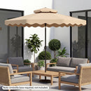 10 Ft Patio Umbrella with Push Button Tilt and Crank by LJGDeals