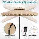 10 Ft Patio Umbrella with Push Button Tilt and Crank by LJGDeals
