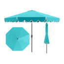 10 Feet Patio Umbrella Outdoor Market Umbrella with Crank Tilt Adjustment-Brown by DirectDeals