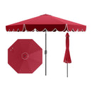 10 Feet Patio Umbrella Outdoor Market Umbrella with Crank Tilt Adjustment-Brown by DirectDeals