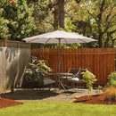 10 Feet Patio Umbrella with 8 Wooden Ribs and 3 Adjustable Heights by LJGDeals