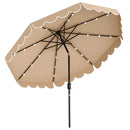 10 Feet Solar Patio Umbrella with 24 LED Lights by LJGDeals