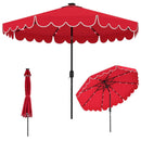 10 Feet Solar Patio Umbrella with 24 LED Lights by LJGDeals