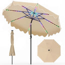 10 Ft Solar Patio Umbrella with LED Lights by LJGDeals