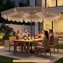 10 Ft Solar Patio Umbrella with LED Lights by LJGDeals