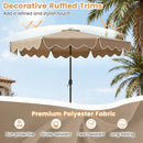 10 Ft Solar Patio Umbrella with LED Lights by LJGDeals