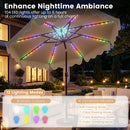 10 Ft Solar Patio Umbrella with LED Lights by LJGDeals