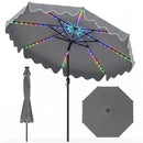 10 Ft Solar Patio Umbrella with LED Lights by DirectDeals