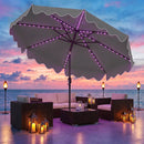 10 Ft Solar Patio Umbrella with LED Lights by LJGDeals