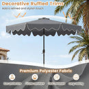 10 Ft Solar Patio Umbrella with LED Lights by DirectDeals