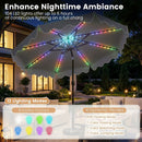 10 Ft Solar Patio Umbrella with LED Lights by LJGDeals