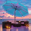 10 Ft Solar Patio Umbrella with LED Lights by LJGDeals