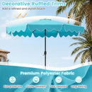 10 Ft Solar Patio Umbrella with LED Lights by LJGDeals