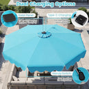 10 Ft Solar Patio Umbrella with LED Lights by LJGDeals