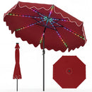 10 Ft Solar Patio Umbrella with LED Lights by LJGDeals