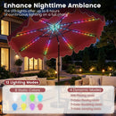 10 Ft Solar Patio Umbrella with LED Lights by LJGDeals