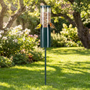 10 LBS Large Capacity Squirrel Proof Bird Feeder with Pole Mount and Baffle by LJGDeals
