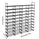 Multi Layers - Shoe Rack Organizer Column Storage Shelf Entryway w/ Hooks by 2Dropme