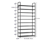 Multi Layers - Shoe Rack Organizer Column Storage Shelf Entryway w/ Hooks by 2Dropme