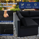 10 Piece Outdoor Wicker Conversation Set with Seat and Back Cushions by LJGDeals