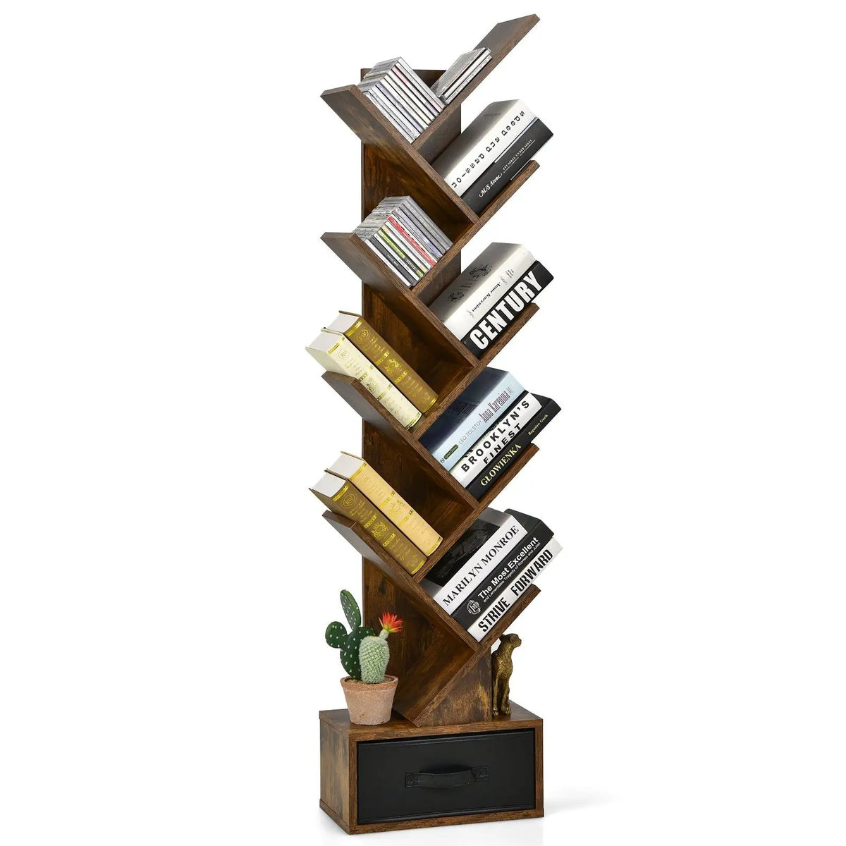 10-tier Tree Bookshelf with Drawer Free, photo 7 of 20
