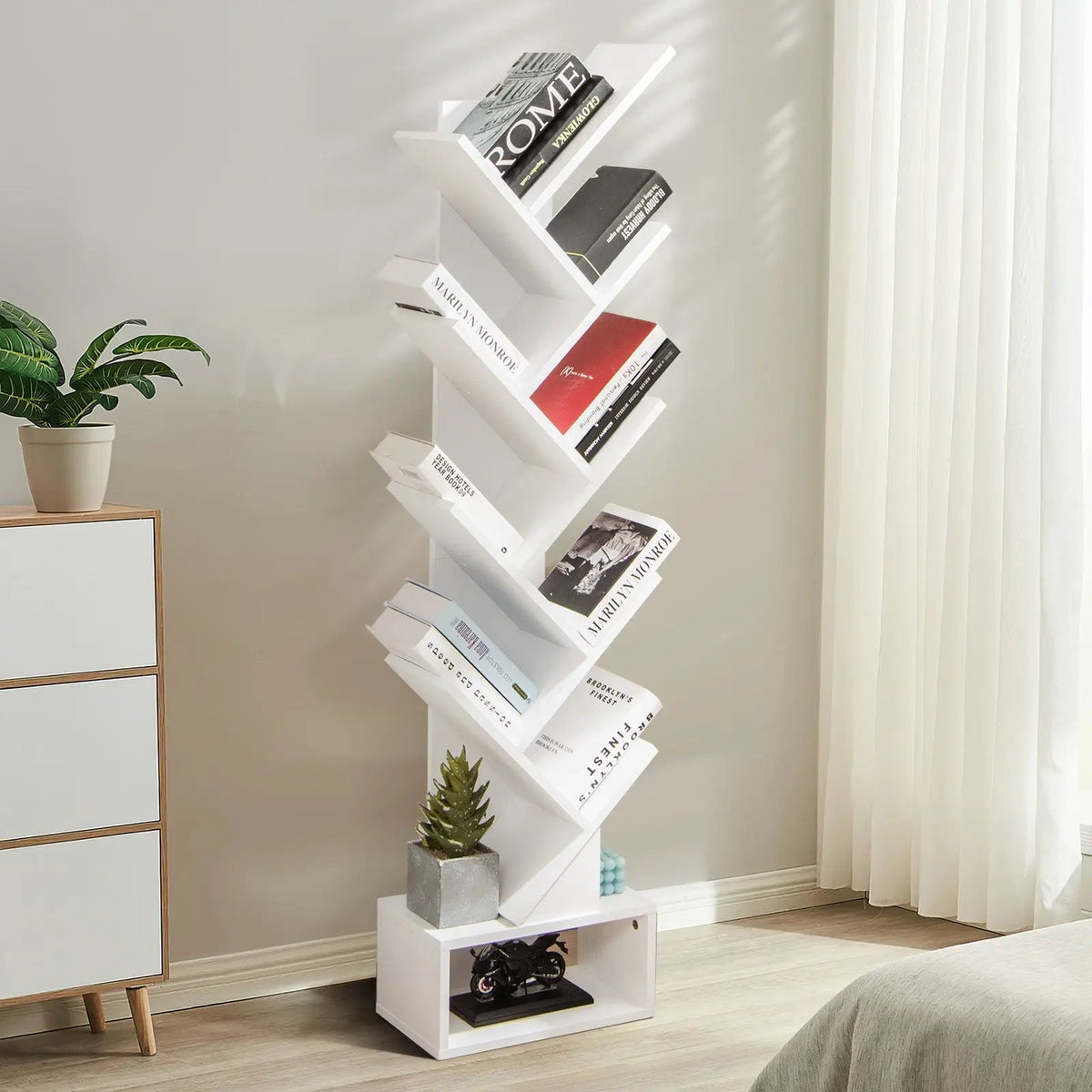 10-tier Tree Bookshelf with Drawer Free, photo 4 of 20