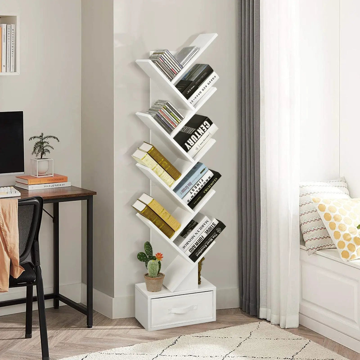 10-tier Tree Bookshelf with Drawer Free, photo 16 of 20