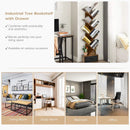 10-tier Tree Bookshelf with Drawer Free by LJGDeals