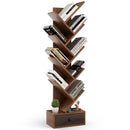 10-Tier Tree Bookshelf with Drawer and Anti-Tipping Kit by LJGDeals