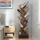 10-Tier Tree Bookshelf with Drawer and Anti-Tipping Kit by LJGDeals